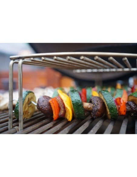 SET 6 BROCHETAS CON SOPORTE KAMADO MONOLITH