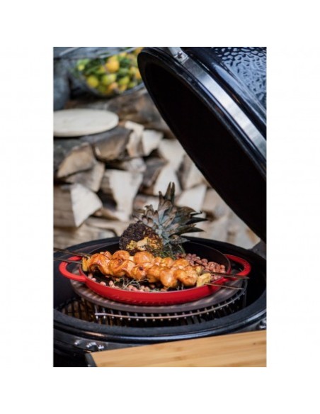 SET 6 BROCHETAS CON SOPORTE KAMADO MONOLITH