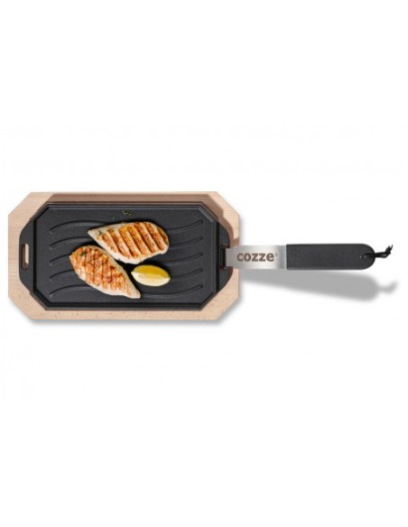 PLANCHA HIERRO FUNDIDO REVERSIBLE CON MANGO EXTRAIBLE