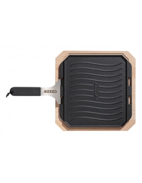 PLANCHA HIERRO FUNDIDO REVERSIBLE Y MANGO EXTRAIBLE