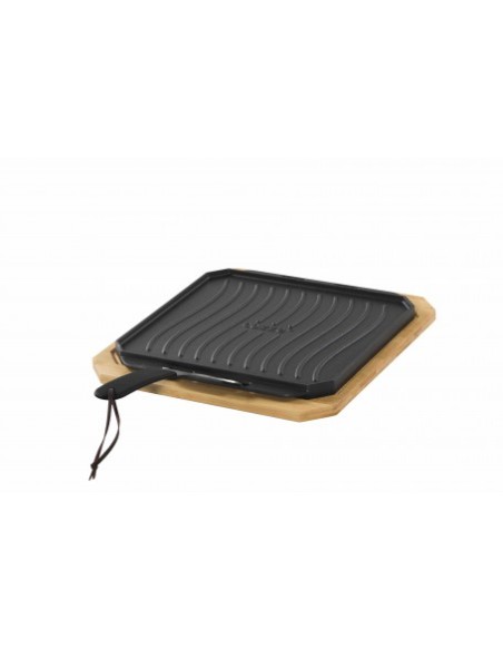 PLANCHA HIERRO FUNDIDO REVERSIBLE Y MANGO EXTRAIBLE