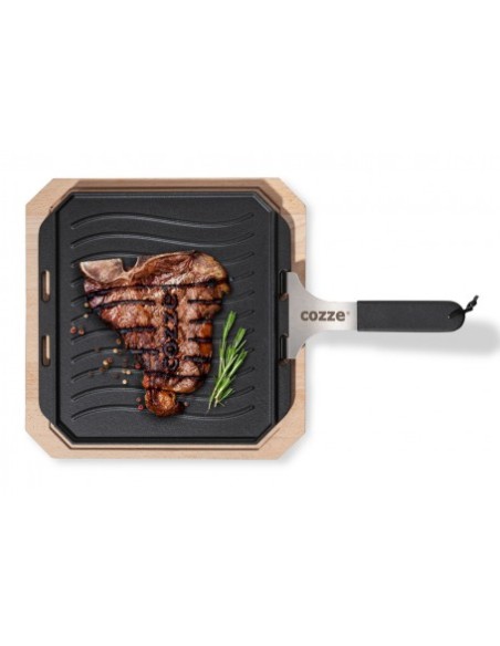 PLANCHA HIERRO FUNDIDO REVERSIBLE Y MANGO EXTRAIBLE