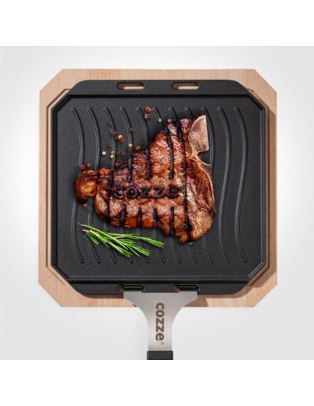 PLANCHA HIERRO FUNDIDO REVERSIBLE Y MANGO EXTRAIBLE