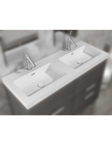 LAVABOS DE RESINA PARA MUEBLE MODELO FAT 2 SENOS