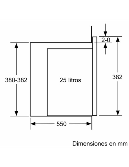 MICROONDAS INTEGRABLE BALAY 59 X 38 CM CRISTAL BLANCO 25 L