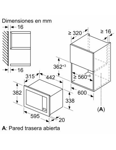 MICROONDAS INTEGRABLE BALAY  EN ACERO... MICROONDAS INTEGRABLE BALAY  EN ACERO...