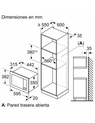 MICROONDAS INTEGRABLE BALAY  EN ACERO... MICROONDAS INTEGRABLE BALAY  EN ACERO...
