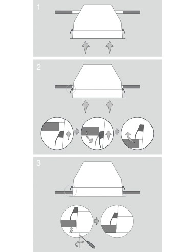 CAMPANA EXTRACTORA CATA GC DUAL 75 BK