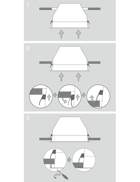 CAMPANA EXTRACTORA CATA GC DUAL 75 BK