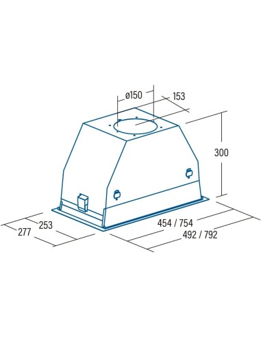 CAMPANA EXTRACTORA CATA GC DUAL 75 BK