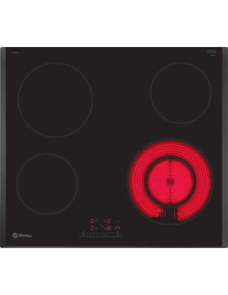 PLACA VITROCERAMICA DE 60CM NEGRO SIN MARCO BALAY