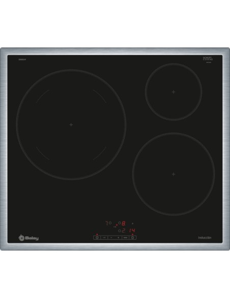 PLACA DE INDUCCION BALAY 60 CM CON MARCO DE ACERO INOXIDABLE
