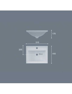 LAVABO CERÁMICO MODELO CAIRO 2