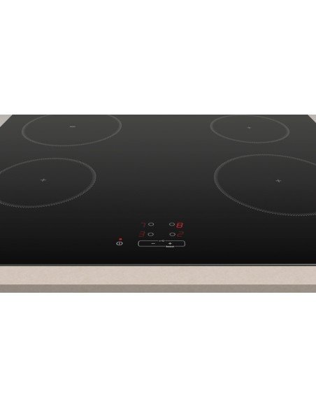 PLACA INDUCCION NEGRO DE 60cm SIN MARCO EN ACERO INOX. DE BALAY