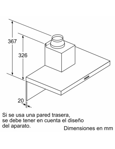 CAMPANA DECORATIVA BALAY DE PARED BOX...