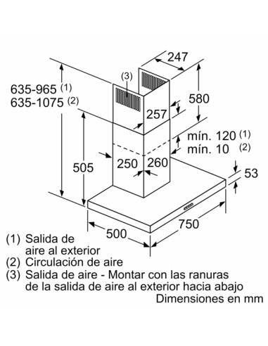 CAMPANA DECORATIVA BALAY DE PARED BOX...