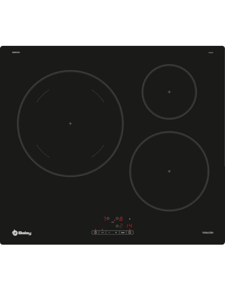 PLACA INDUCCION DE 60cm, NEGRO SIN MARCO, EN ACERO INOX. DE BALAY
