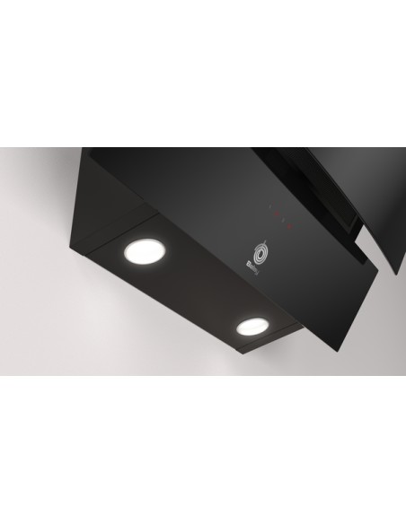 CAMPANA DECORATIVA BALAY DE PARED INCLINADA 60 CM CRISTAL NEGRO