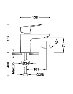 GRIFO LAVABO BASE-TRES 2