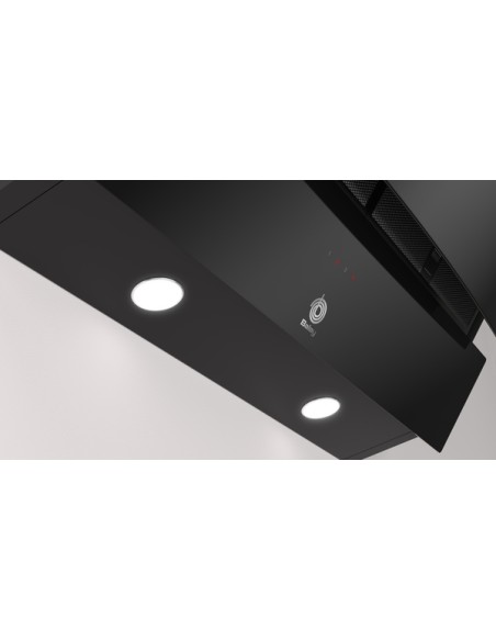 CAMPANA DECORATIVA BALAY DE PARED DE 80 CM EN CRISTAL NEGRO