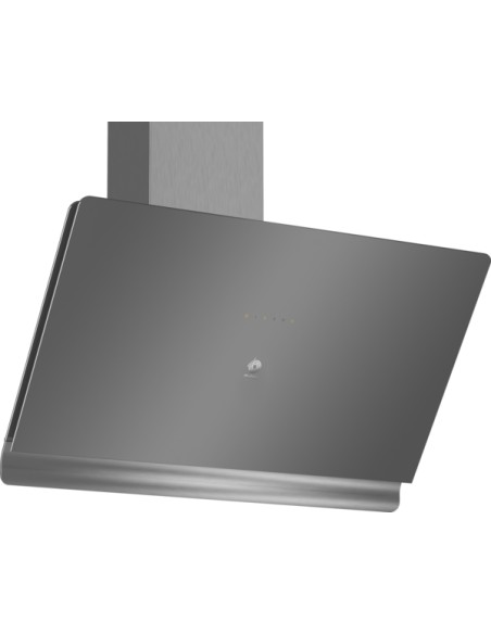 CAMPANA DECORATIVA BALAY DE PARED INCLINADA DE 90 CM CRISTAL GRIS ANTRACITA