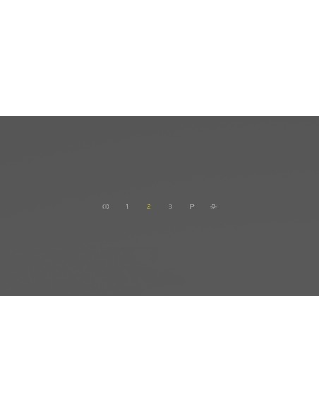 CAMPANA DECORATIVA BALAY DE PARED INCLINADA DE 90 CM CRISTAL GRIS ANTRACITA