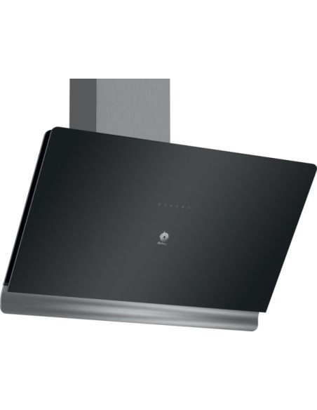 CAMPANA DECORATIVA BALAY DE PARED INCLINADA DE 90 CM CRISTAL NEGRO