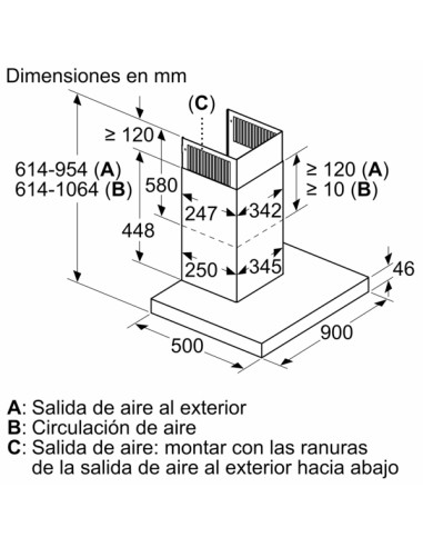 CAMPANA DECORATIVA BALAY DE PARED BOX...