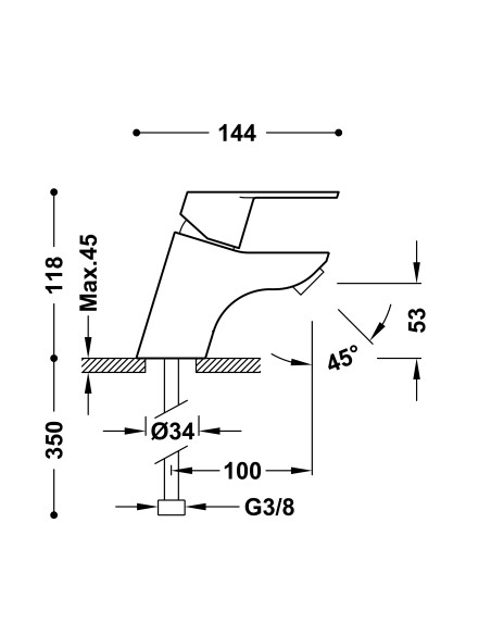 GRIFO LAVABO BM-TRES