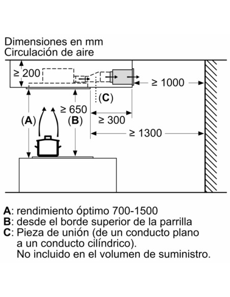 EXTRACTOR BALAY DE TECHO 90 CM CRISTAL BLANCO