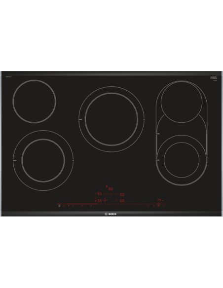 PLACA VITROCERAMICA NEGRO DE 80cm CON PERFILES