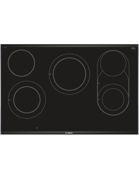 PLACA VITROCERAMICA NEGRO DE 80cm CON PERFILES