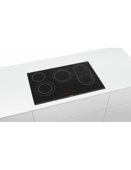 PLACA VITROCERAMICA NEGRO DE 80cm CON PERFILES