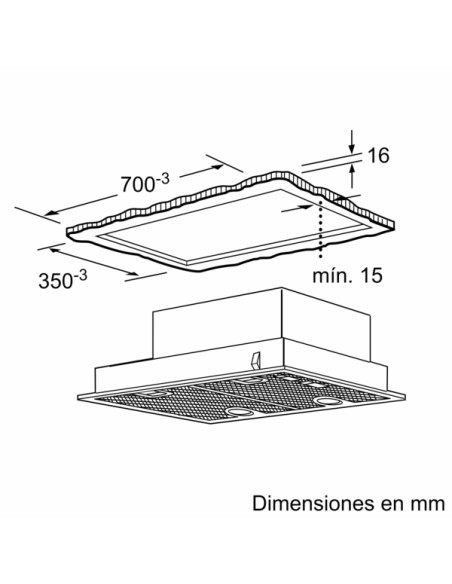 MODULO DE INTEGRACION BALAY  DE 75 CM GRIS METALIZADO