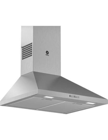 CAMPANA DECORATIVA BALAY DE PARED PIRAMIDAL DE 60 CM ACERO INOXIDABLE