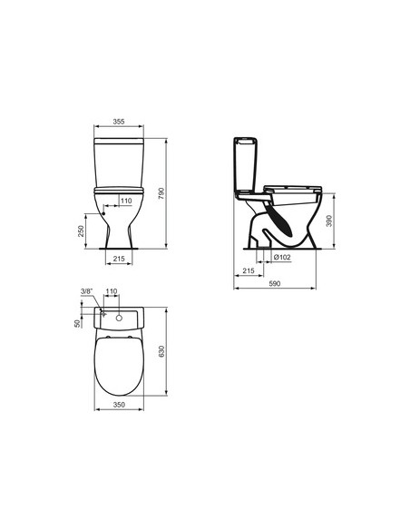 WC IDEAL STANDARD MODELO EUROVIT