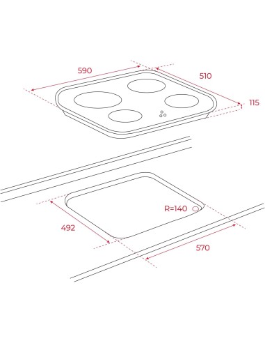 COCINA TEKA CG.1 4G AI AL NATURAL INOX