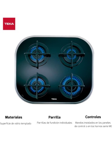 COCINA TEKA CG.1 4G AI AL NATURAL INOX