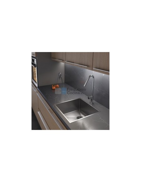 FREGADERO 440 X 440 ACERO CEPILLADA MODELO PIRITA