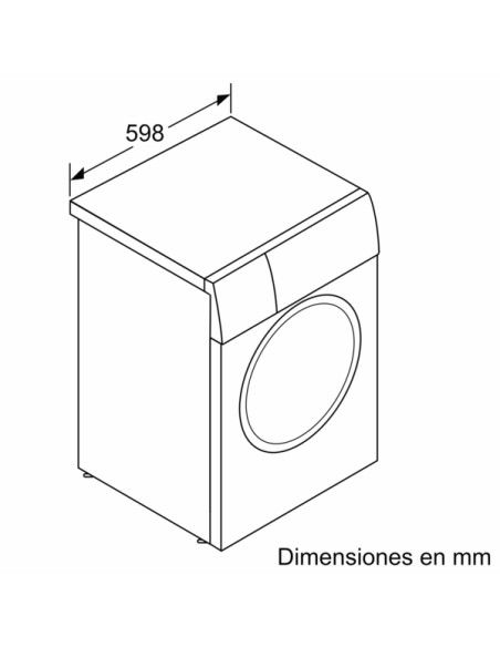 SERIE 4 LAVADORA BOSCH DE CARGA FRONTAL DE 9 KG A 1400 R.P.M