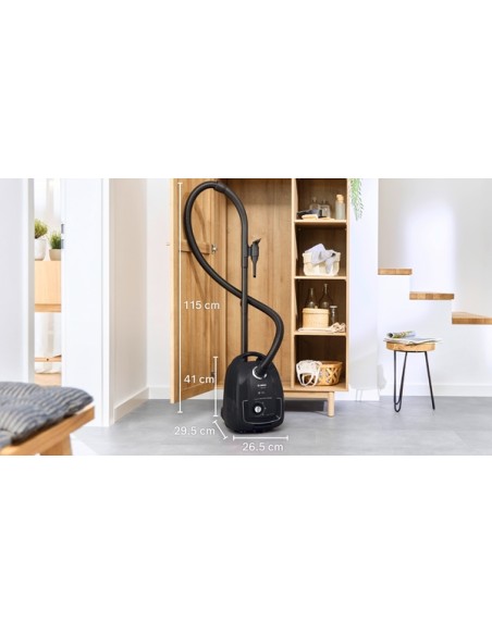 SERIE 4 ASPIRADOR BOSCH CON BOLSA EN NEGRO