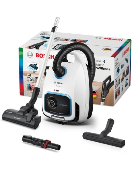 SERIE 6 ASPIRADOR BOSCH CON BOLSA PROSILENCE BLANCO