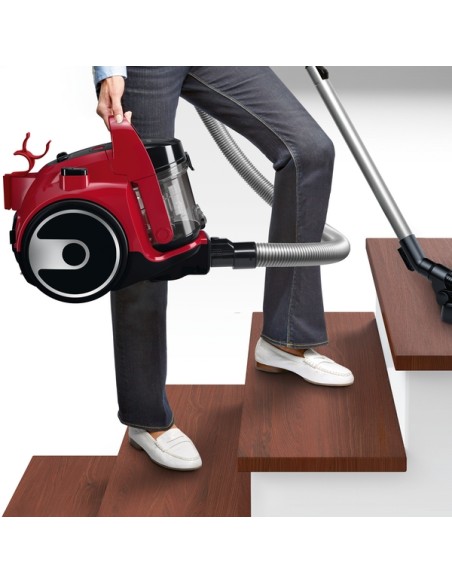 SERIE 2 ASPIRADOR BOSCH SIN BOLSA EN COLOR ROJO