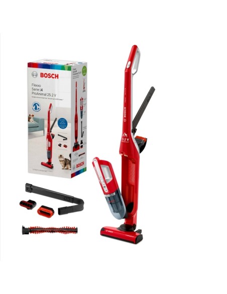SERIE 4 ASPIRADORA BOSCH SIN CABLE FLEXXO 25.2V ROJO
