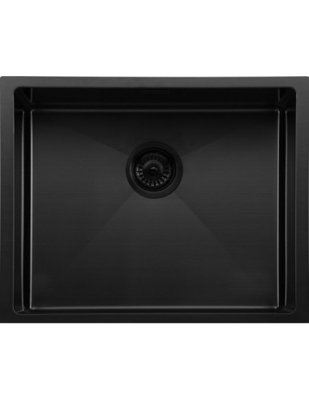 FREGADERO MODELO AGATA 54 X 44 COLOR ANTRACITA ACERO INOX.