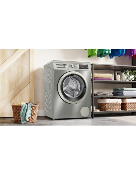 SERIE 6 LAVADORA BOSCH DE CARGA FRONTAL DE 9 KG DE 1400 R.P.M ACERO INOXIDABLE