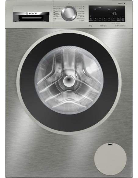 SERIE 6 LAVADORA DE CARGA FRONTAL 9 KG 1200 R.P.M. ACERO INOXIDABLE