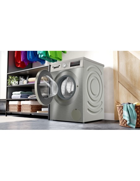 SERIE 6 LAVADORA BOSCH DE CARGA FRONTAL 9 KG 1200 R.P.M. ACERO INOXIDABLE