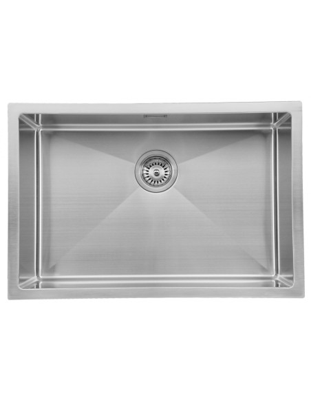 FREGADERO 686 X 457 MM MODELO ZAFIRO ACERO CEPILLADO