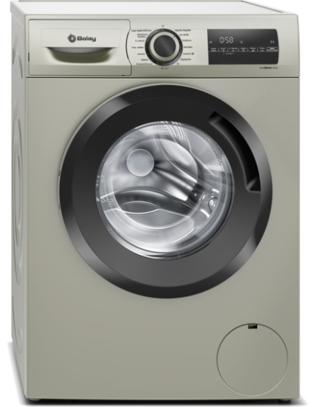 LAVADORA BALAY 8 KG 1200 R.P.M. ACERO MATE ANTIHUELLAS